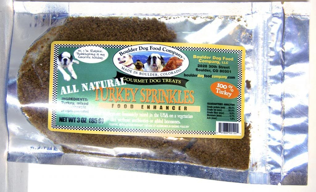 Boulder Chicken Sprinkles Product Label